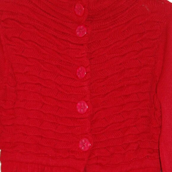 NWOT Fever Long Knit Cardigan, Women Size S, Red - Picture 4 of 4